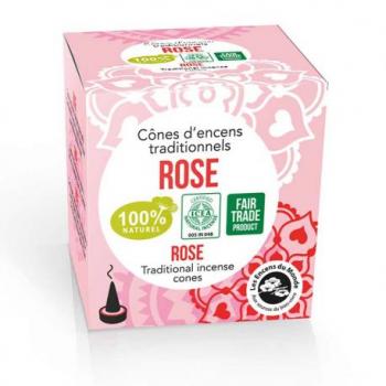 Rose - Premium Räucherkegel - Les Encens du Monde